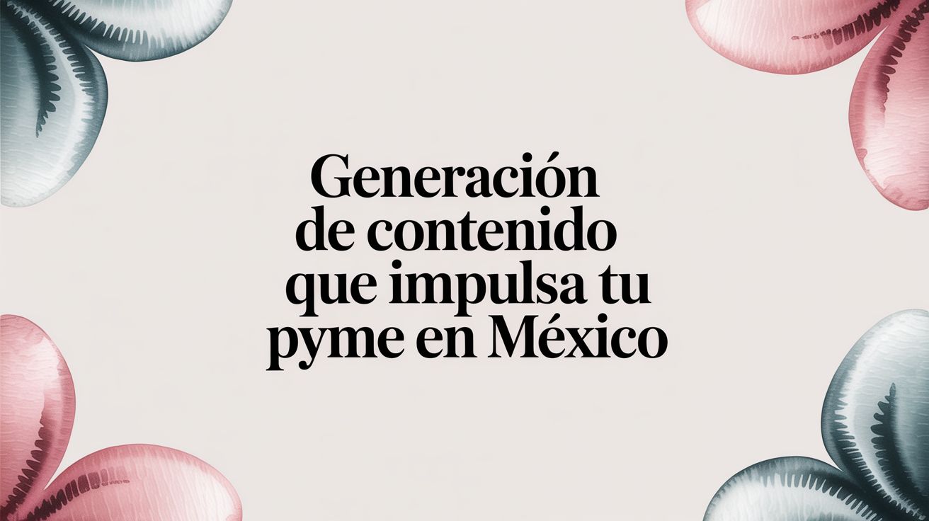 Generación de contenido que impulsa tu PyME en México